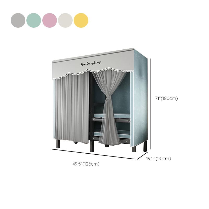 Foldable Metal Frame Wardrobe Wardrobe Freestanding Wardrobe with Garment Rod