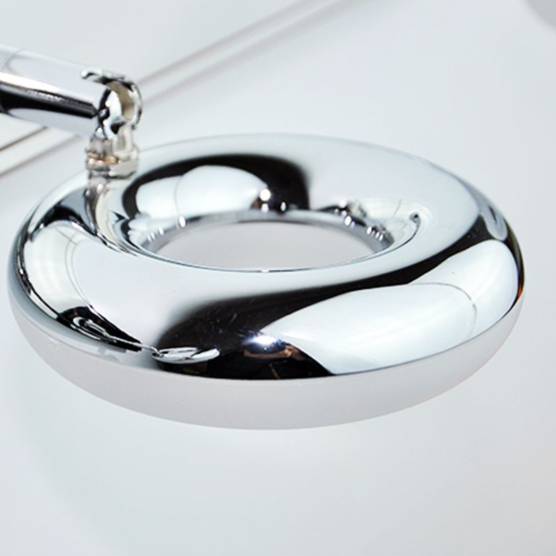 Lámpara de espejo simple moderno lámpara de espejo de acero inoxidable de acero inoxidable luz de espejo de maquillaje ajustable para baño