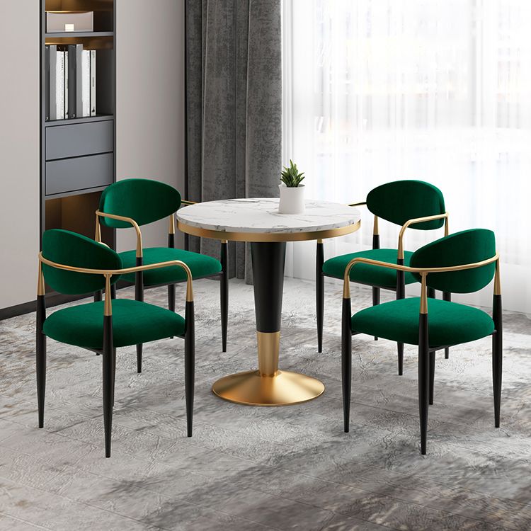 Glam Style Sintered Stone Dining Set 1/2/4/5 Pieces Dining Set for Dining Areas
