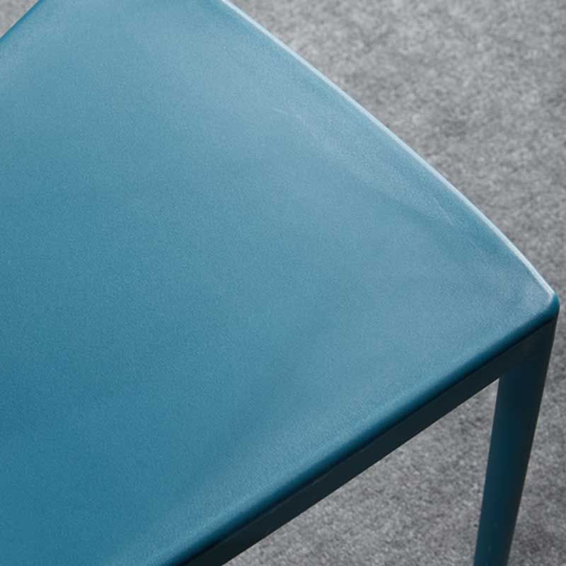 Glam Style Plastic Side Chair Matte Finish Dining Chair for Dinning Room