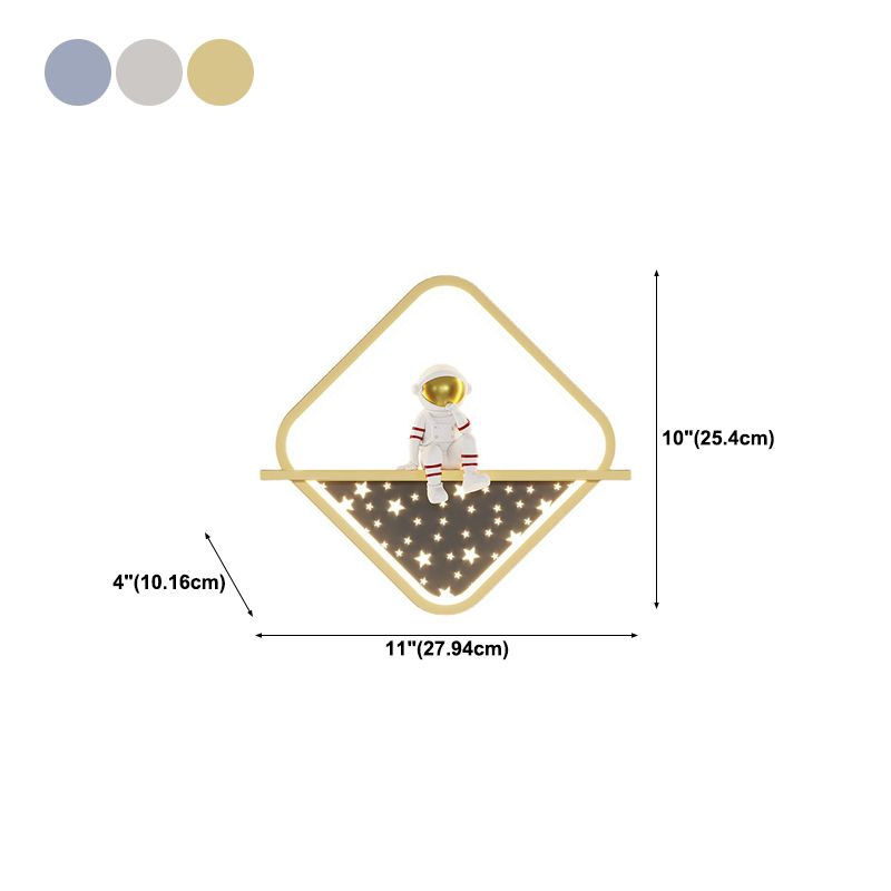 Cartoon LED Wall Mount Light Children Wall Light with Acrylic Shade for Bedroom