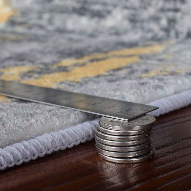 Simplicity Living Room Rug Multi Colored Geometric Print Carpet Polyster Non-Slip Machine Washable Indoor Rug