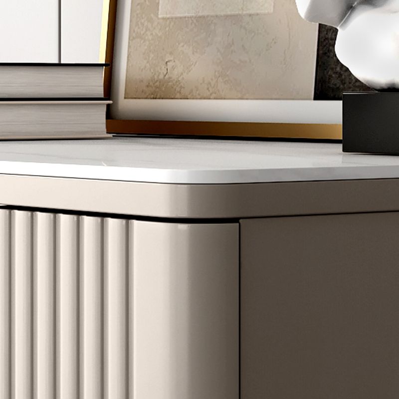 Glam Bedroom Engineered Wood Storage Chest Vertical Chest with Drawers