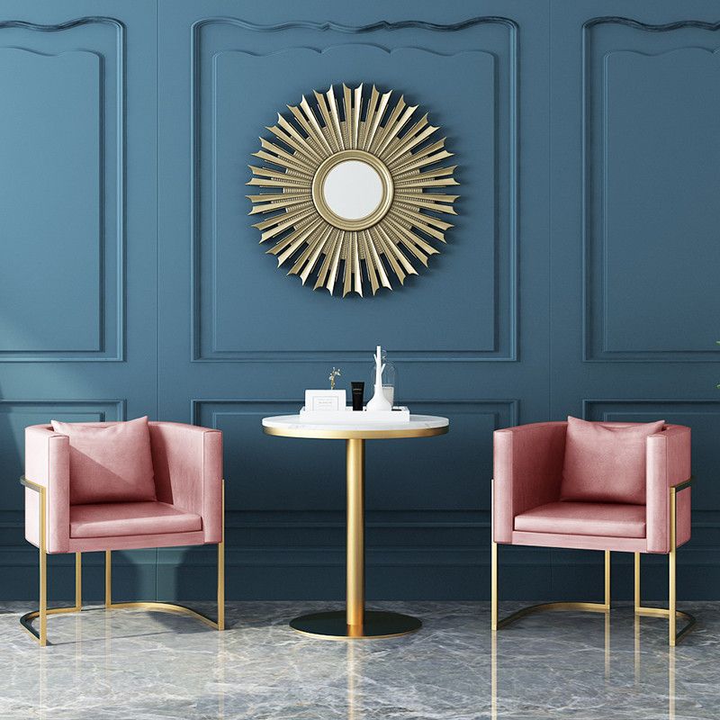 Chaises de salle à manger rembourrées sans accoudoirs de style scandinave, chaises latérales à dossier solide pour un usage domestique