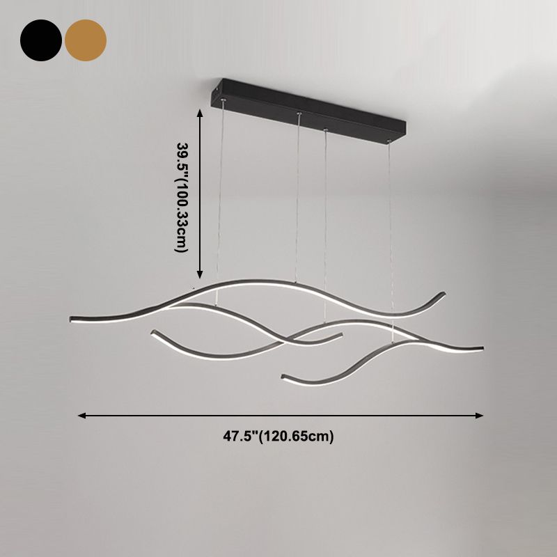 Éclairage d'île linéaire