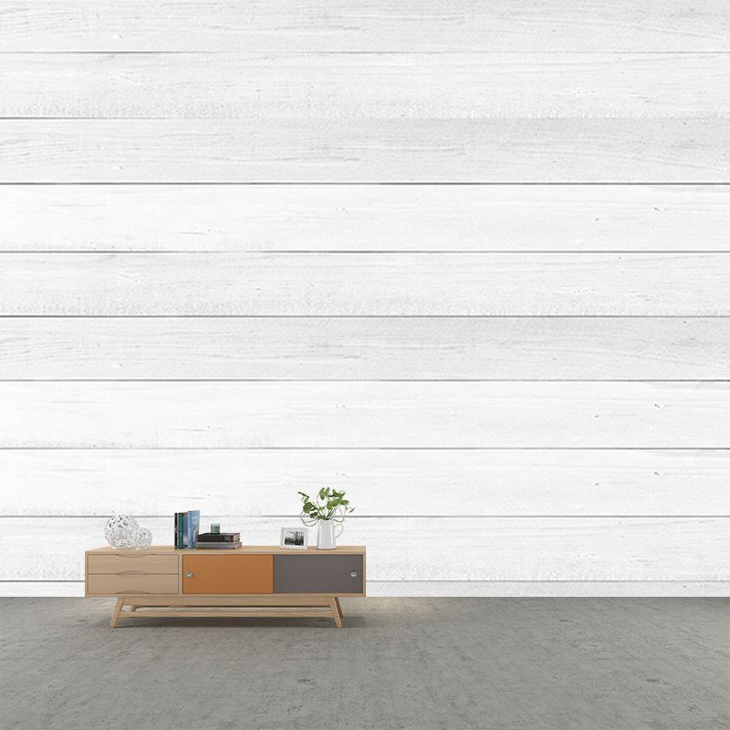 Simple Wood Grain Mural Wallpaper for Living Room, Water Resistant, Custom Size