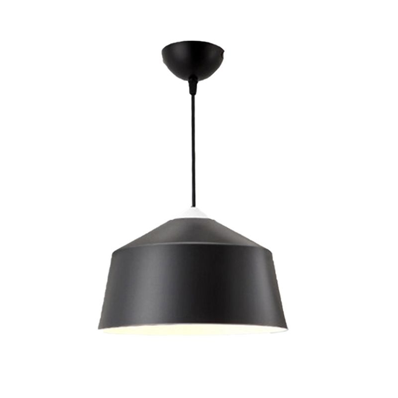 Dome Pendant Lighting Nordic Metal 1 Light Black/Grey/Pink Hanging Ceiling Light