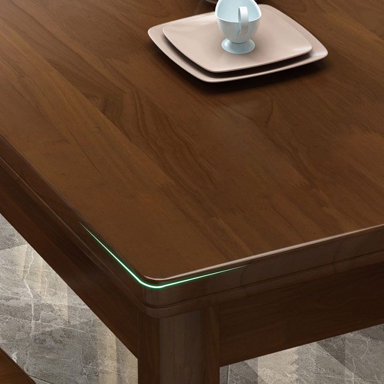 Solid Wood Dining Table Rectangle Dining Table for Dining Room