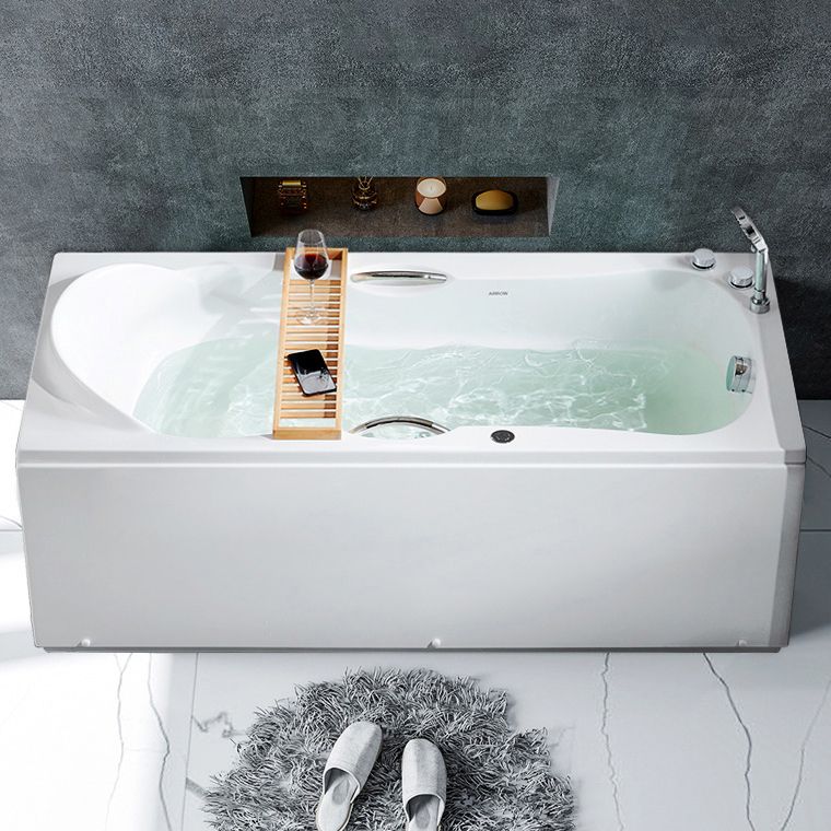 Acrylic Soaking Bathtub Antique Finish Rectangular Bathtub (Board not Included)