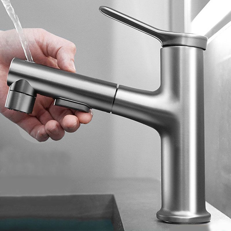 Modern Vessel Faucet Brass Single Handle Low Arc Vessel Faucet for Home