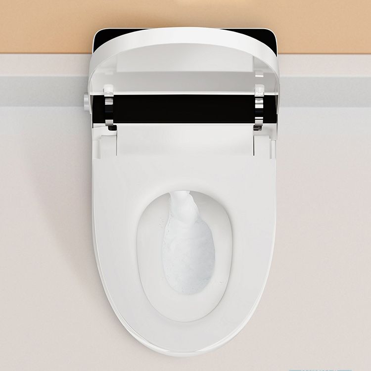 Elongated Floor Mount Bidet Smart Bidet with Dryer and Heated Seat