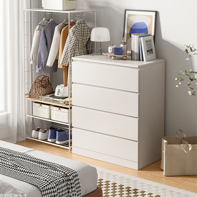 Contemporary Manufactured Wood Accent Chest Rectangle Accent Chest with Drawer
