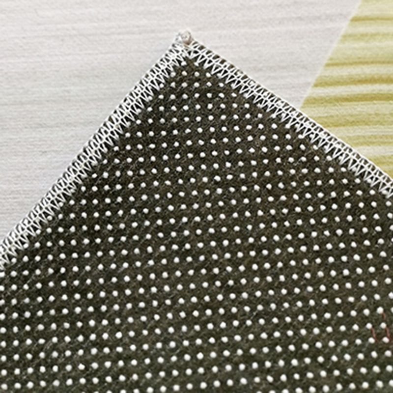 Nordic Rug Beige Polyester Carpet Stain Resistant Rug for Bedroom