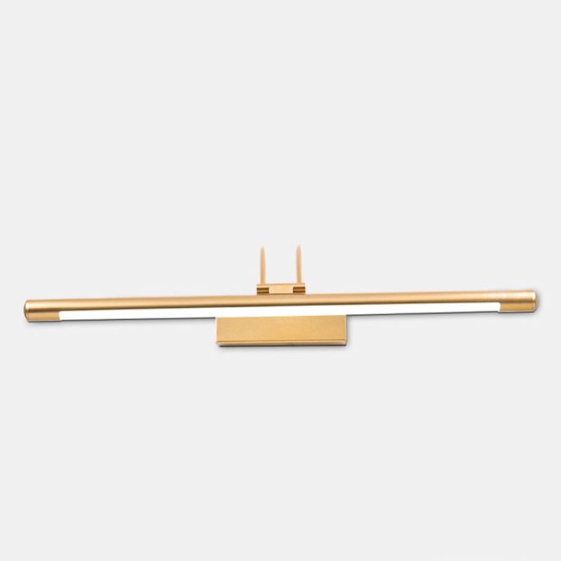 Linear Shape Metal Wall Sconce Modern Single Light Mirror Wall Mounted Lighting