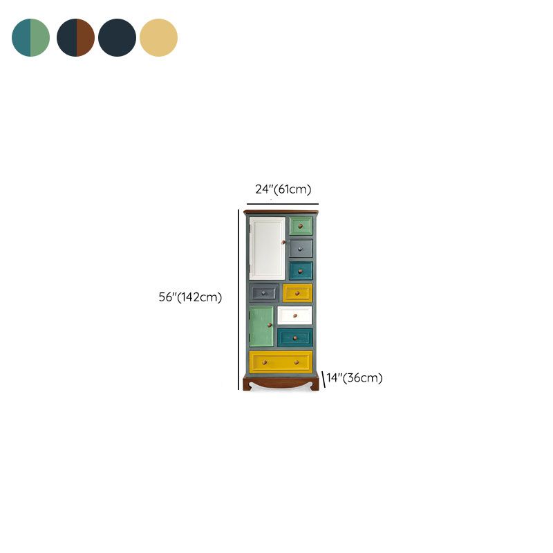 Coastal Storage Chest Dresser Solid Wood Storage Chest with 8/10/11/12 Drawers