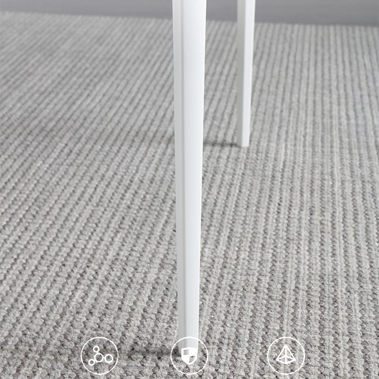 Modern Sintered Stone Rectangle Dining Set White Home Use Dining Room Furniture Set