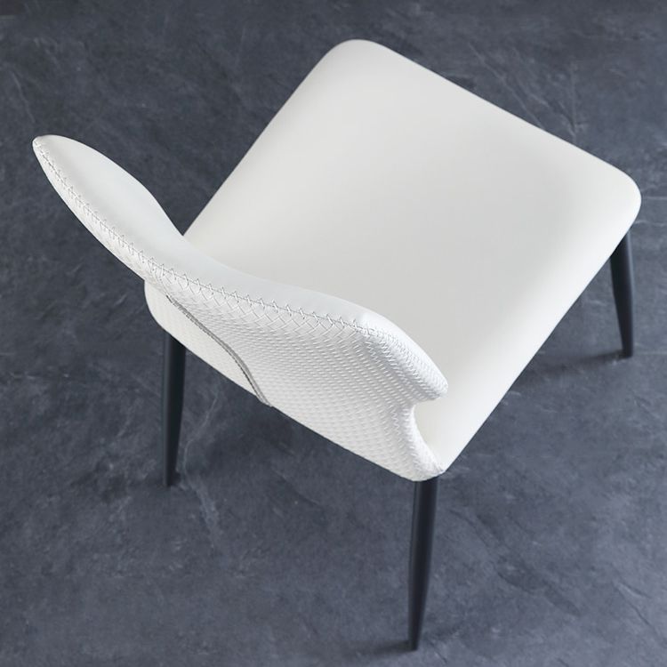 Industrial Wingback Dining Side Chair Dining Room Indoor Armless Chair