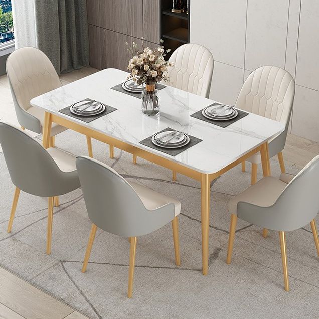 Traditional Luxury Rectangle Dining Collection 4-foot Stone Furniture