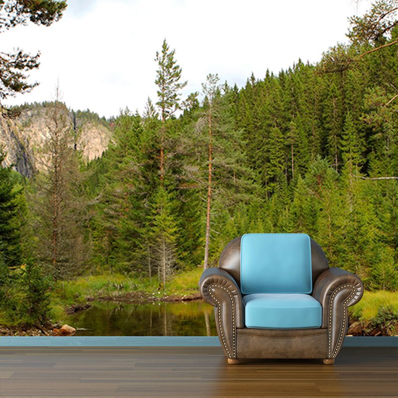 Living Room Wall Mural Modern Forest Decorative Eco-friendly Wall Covering