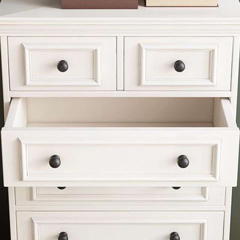 American Traditional Vertical Lingerie Chest Wood Storage Chest for Bedroom