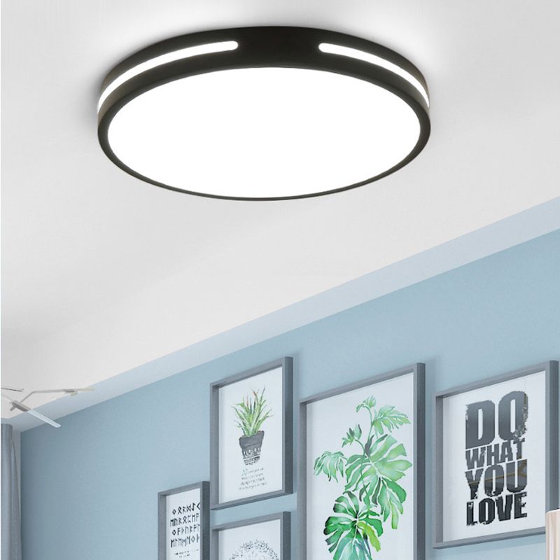 Modern Style 1-Light Flush Ceiling Light Fixtures Geometrical Metal Flush Mount Led Lights