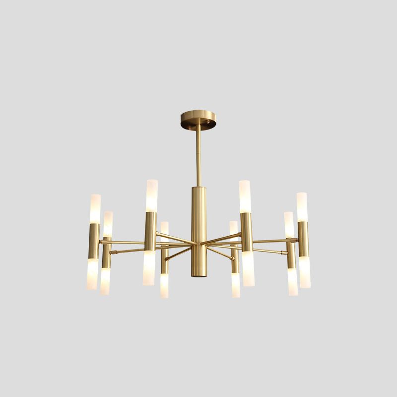 Modern Style Sputnik Chandelier Metal Suspension Light for Living Room Dining Room