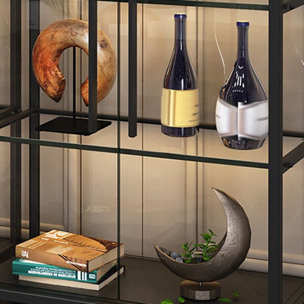 Luxury Floor Wine Bottle Rack Metal Bottle Holder for Living Room