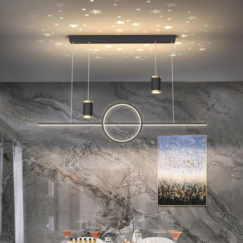 Contemporary Kitchen Pendant Lights Linear Chandelier Island Light Fixtures