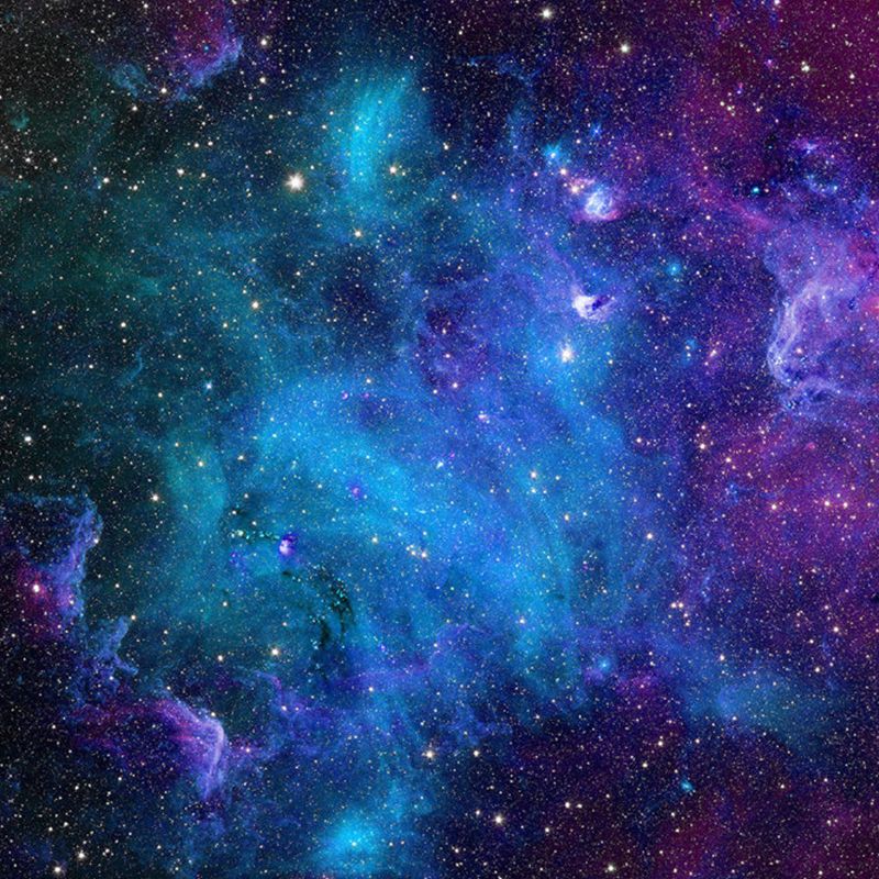 Moisture-Resistant Luminous Nebula Mural Custom-Printed Nordic Wall Covering for Ceiling Decoration