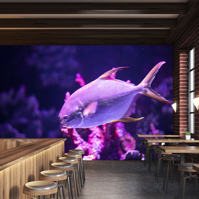 Interesting Underwater World Modern Wall Murals Wallpaper, Stain Resistant