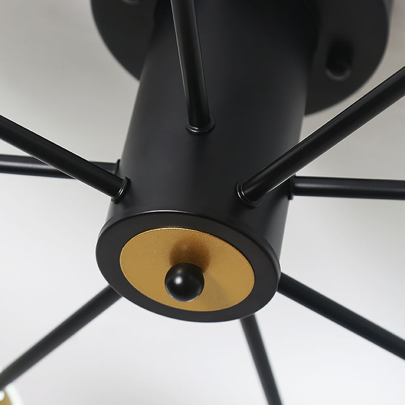 Nordic Style Iron Ceiling Light Ball Shape Shade Ceiling Lamp for Bedroom