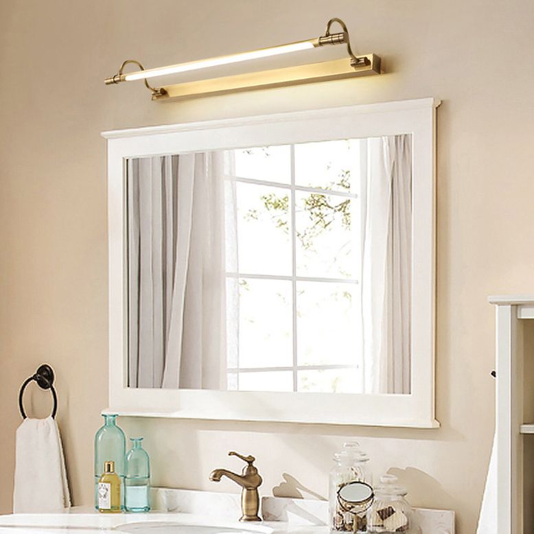 Vintage Simplicity Cylinder Vanity Sconce Lights Acrylic Wall Mount Light Fixture for Bathroom