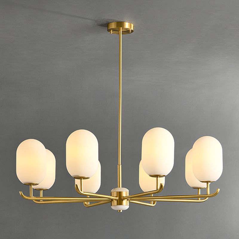 Bronze Chandelier Light Fixtures Sputnik Modern Ceiling Light Fixture for Living Room