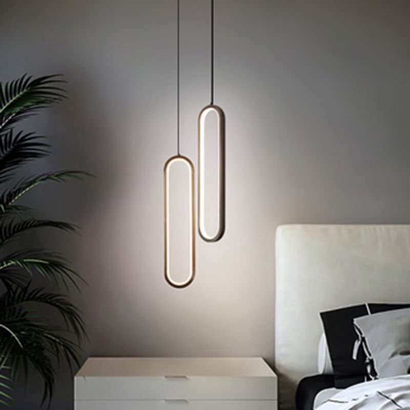 Aluminium -LED LED Linear anheizt Licht im modernen kreativen Stil Kieselgel Deckenleuchte für Wohnzimmer