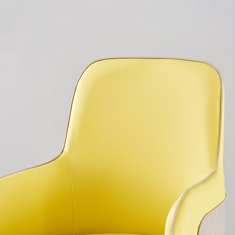 Silla auxiliar de comedor de estilo moderno Sillón de cocina con patas de metal