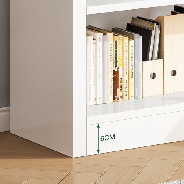 Scandinavian Shelf Manufactured Wood Standard Kids Bookcase in Natural/White