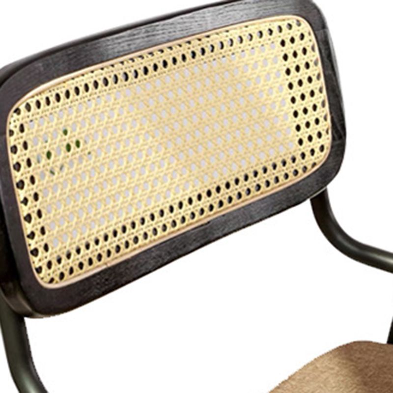 Upholstered Dining Chairs Open Back Dining Chairs with Metal Legs