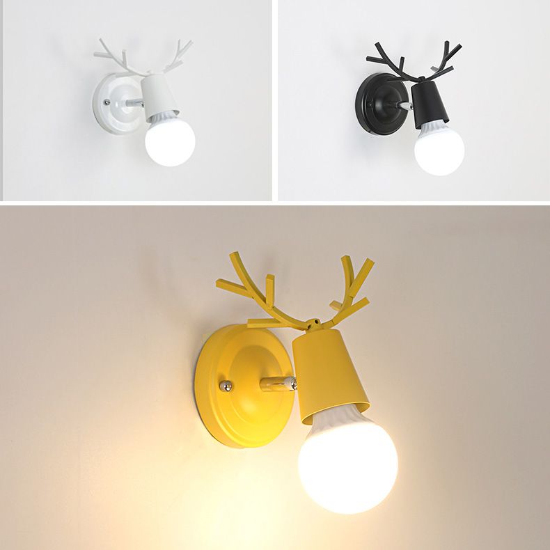 Modern Style Geometric Wall Lamps Metal 1 Light Wall Lighting for Living Room