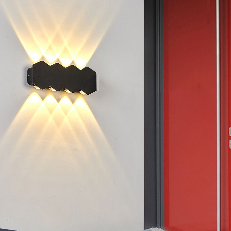 Illuminazione a parete diamanta in stile moderno lampada in metallo sconce per esterno