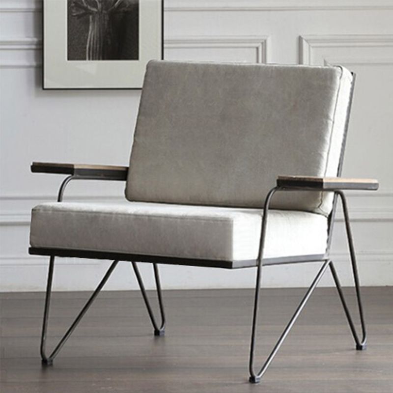 Nordic Arms Included Square Arms Cushion Back Accent Armchair