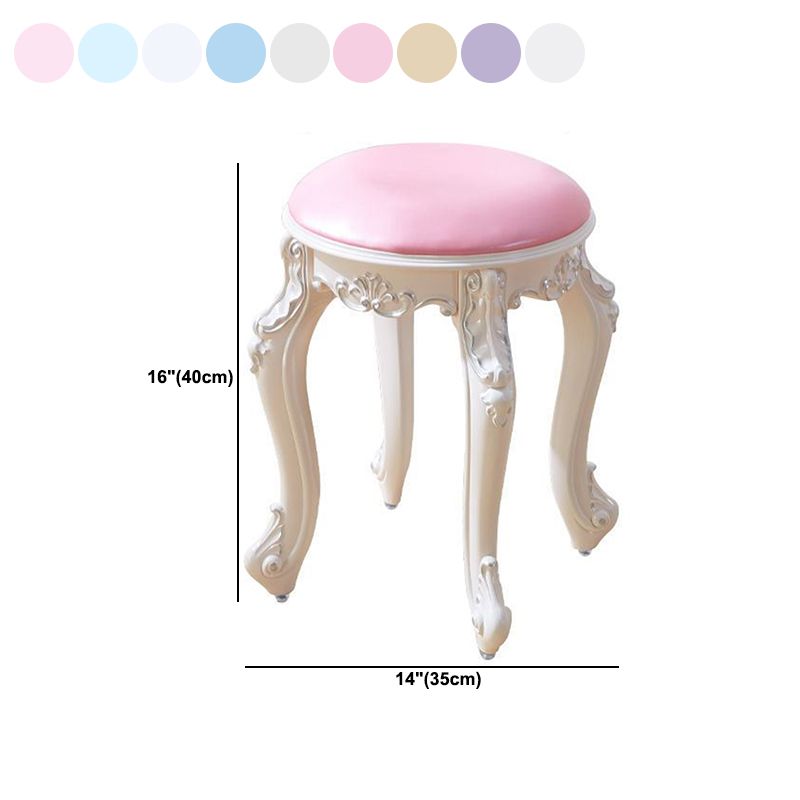 Gold Water Resistant Standard Round Leather Standard for Home Decor