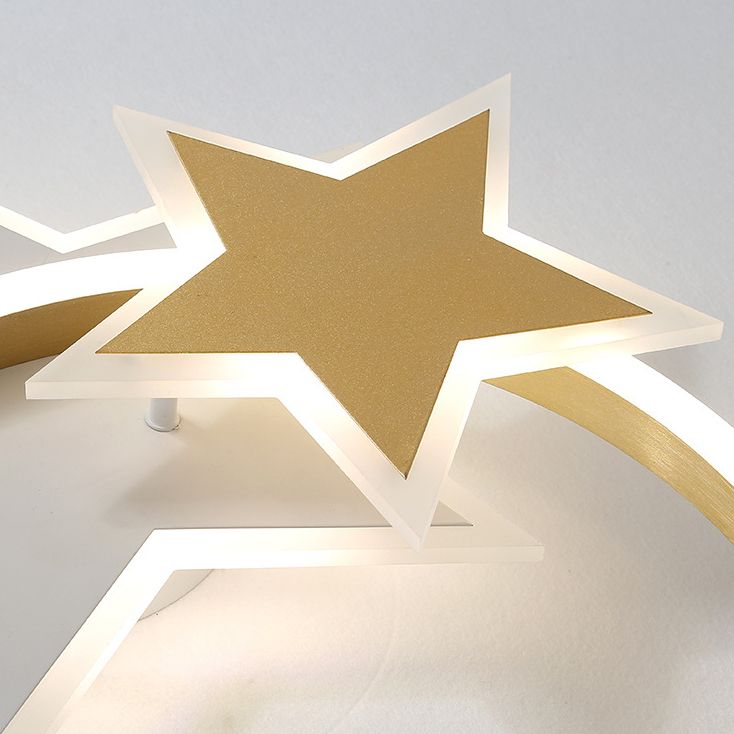 Children Ceiling Mount Light LED Ceiling Light with Acrylic Shade for Bedroom
