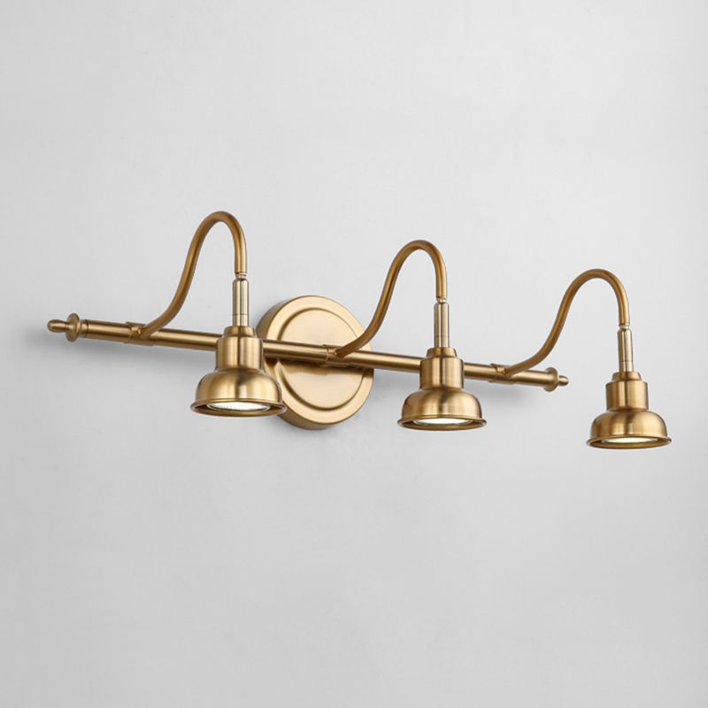 Postmodern Simplicity Bell Vanity Sconce Lights Metallic Wall Mount Light Fixture for Bathroom