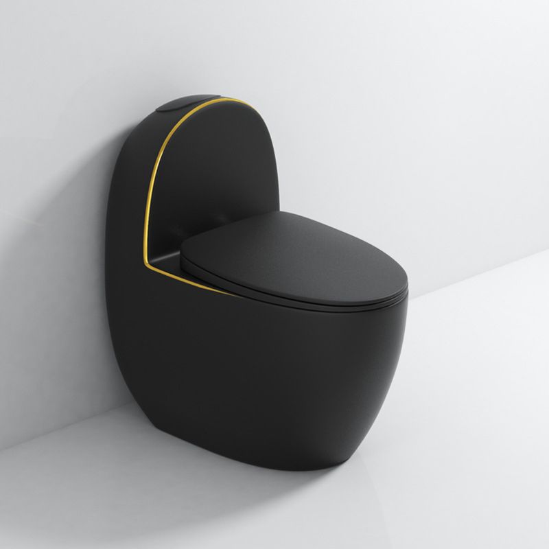 Polished Finish Floor Mounted Toilet Siphon Jet Modern Toilet Bowl