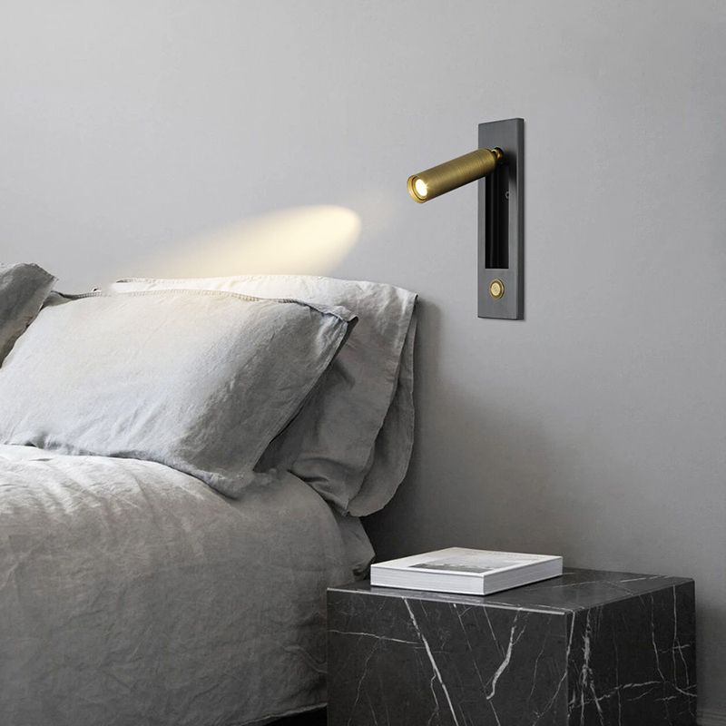 Modern Style Wall Sconce Metal 1 Light Wall Lighting for Bedside