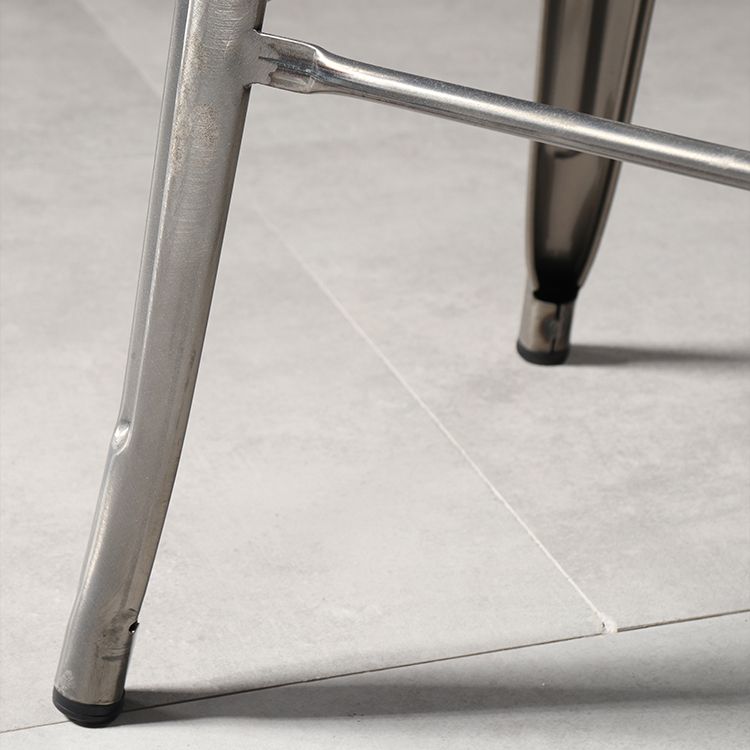 Industrial Square Backless Stool Folding Iron Bar Stool for Bristol