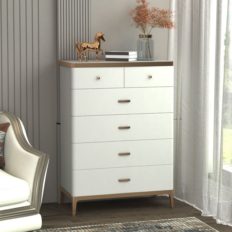 Classic Glam Solid Wood Lingerie Chest Vertical Storage Chest for Bedroom