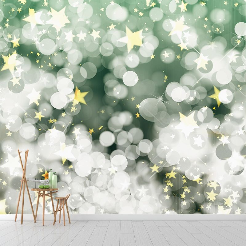 Contemporary Moisture Resistant Bokeh Mural Wall Covering for Decoration