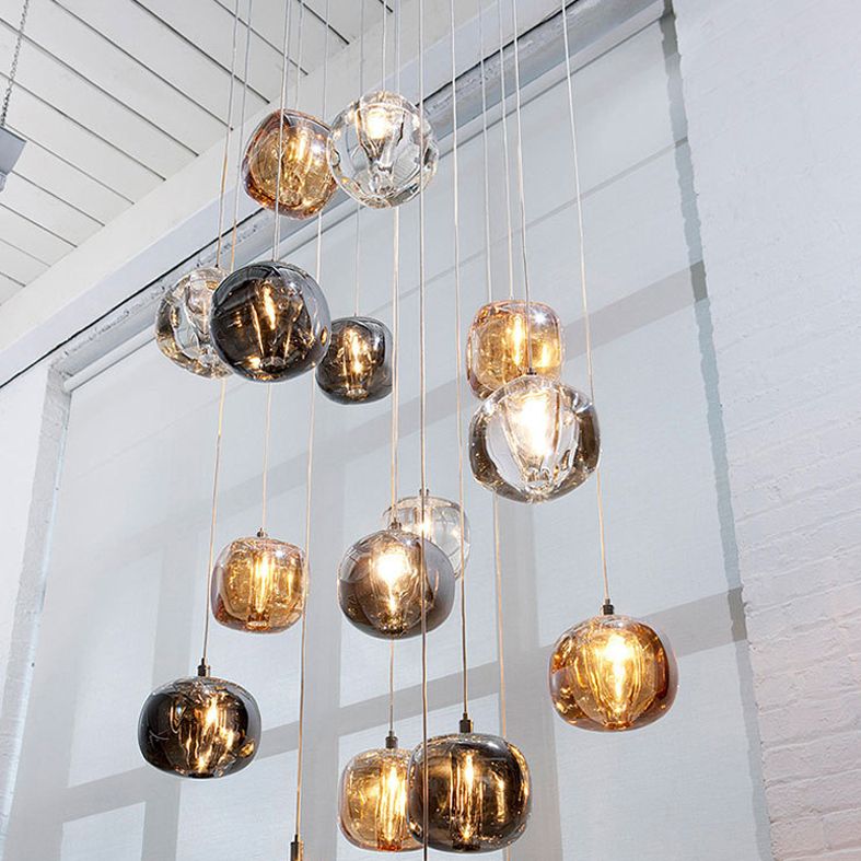 1 éclairage pendentif globe lumineux