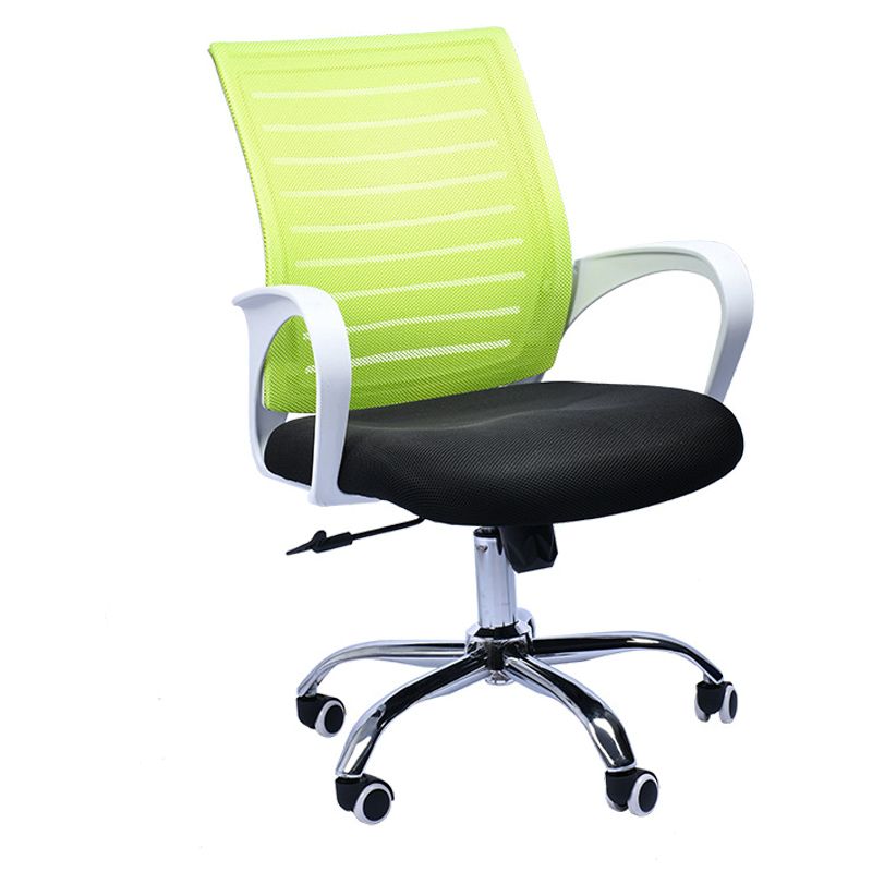 Contemporary Office Chair Fixed Arms Tilt Mechanism Conference Chair